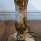 Lampe vintage en onyx et laiton