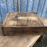 Antique solid cherry farmhouse table with 3 drawers and 1 pull out.