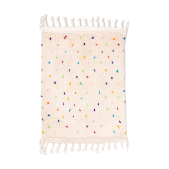 Berber carpet with dots of colour 140 x 104 cm