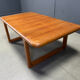 Mid-century solid teak Scandinavian coffee table, 1970s