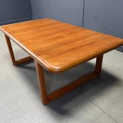 Mid-century solid teak Scandinavian coffee table, 1970s