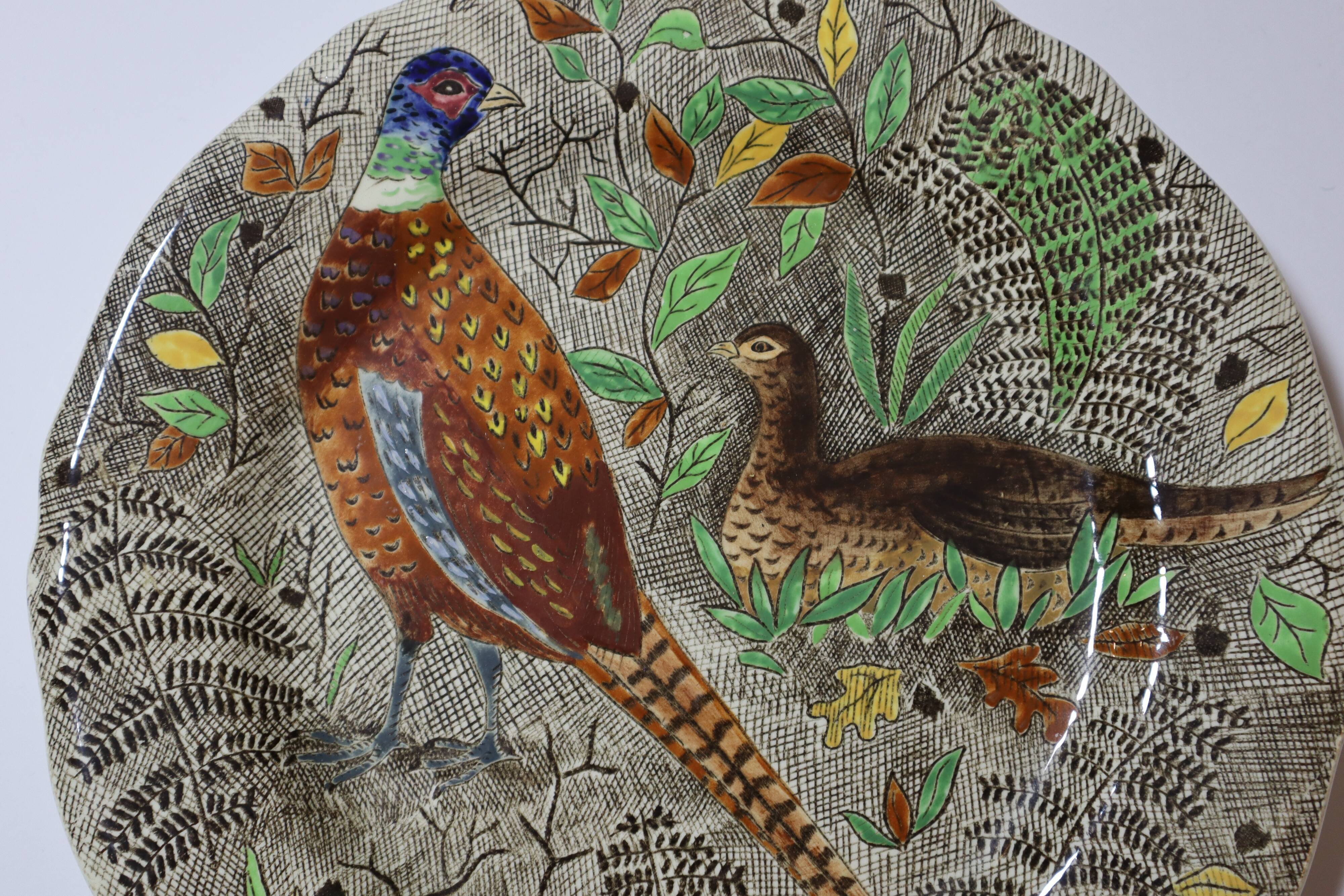 Gien Rambouillet Pheasant flat plate