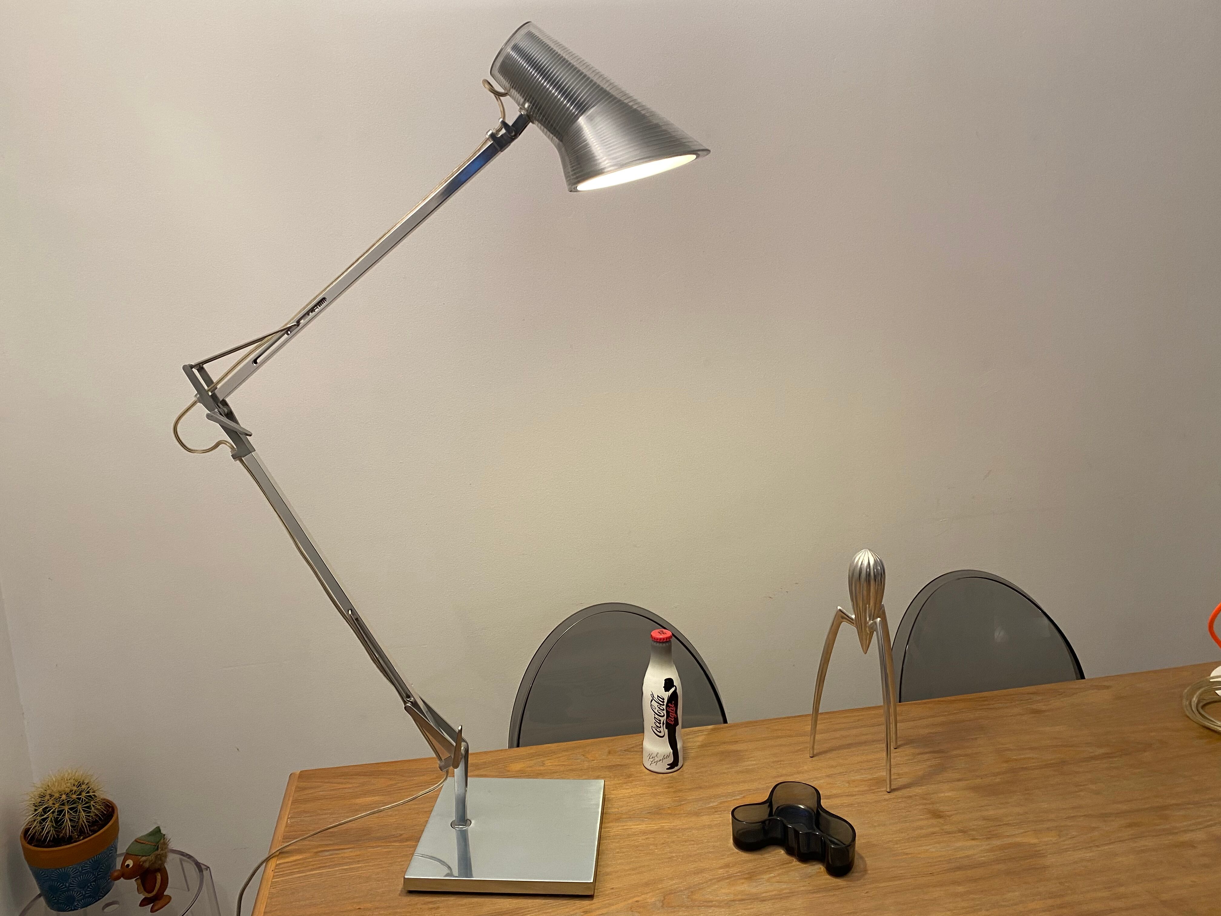 Desk lamp Kelvin T edition Flos design Antonio Citterio chrome aluminum