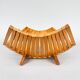 Mid Century Foldable Wooden Fruit Basket, Germany