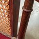 Wooden and velvet bench circa 1900