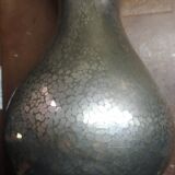 Art Deco vase in hammered metal and signed: WMF