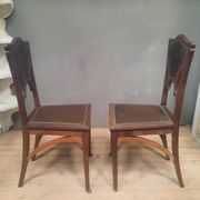 Pair of Art Nouveau chairs