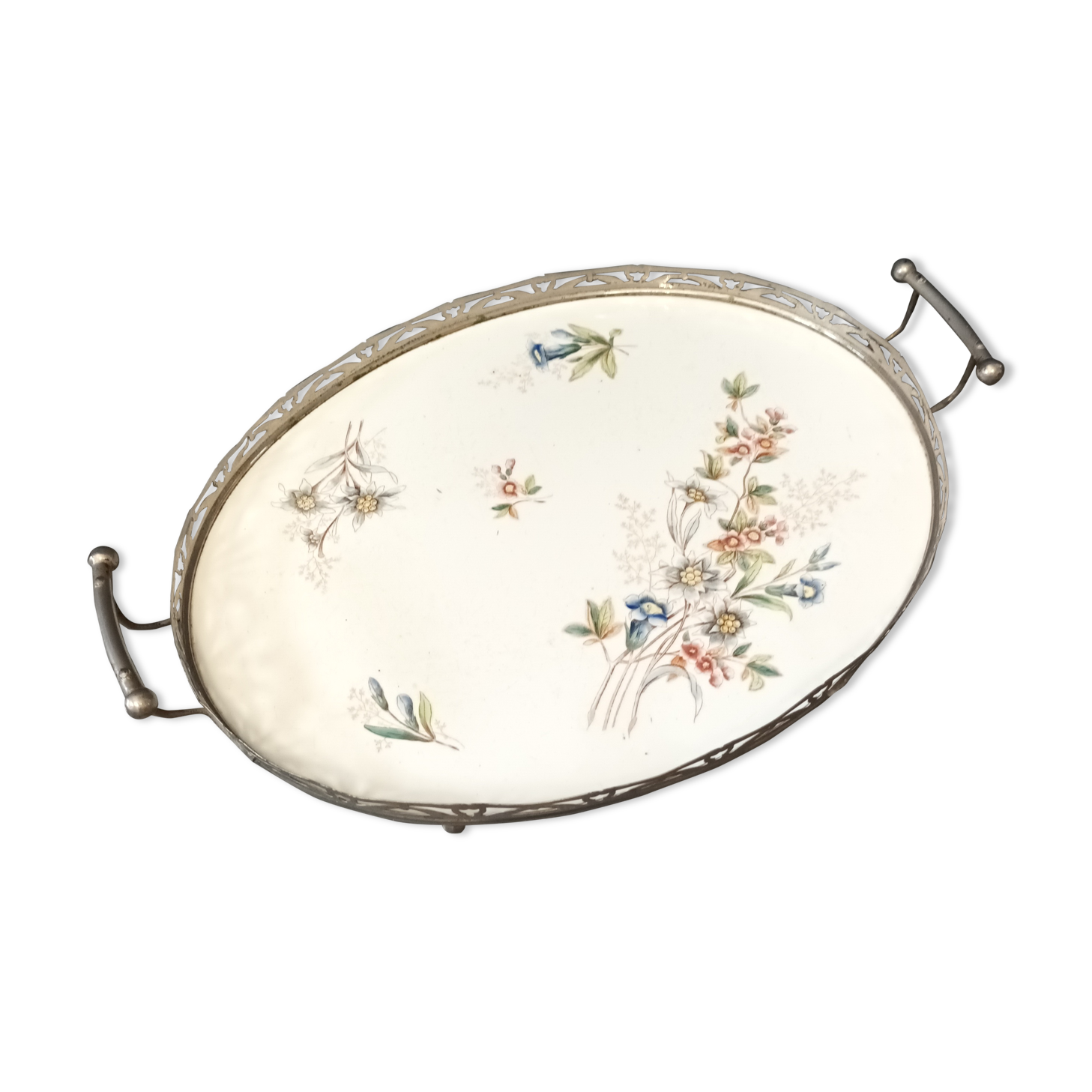 earthenware and metal top