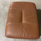 Unico leather armchair and ottoman