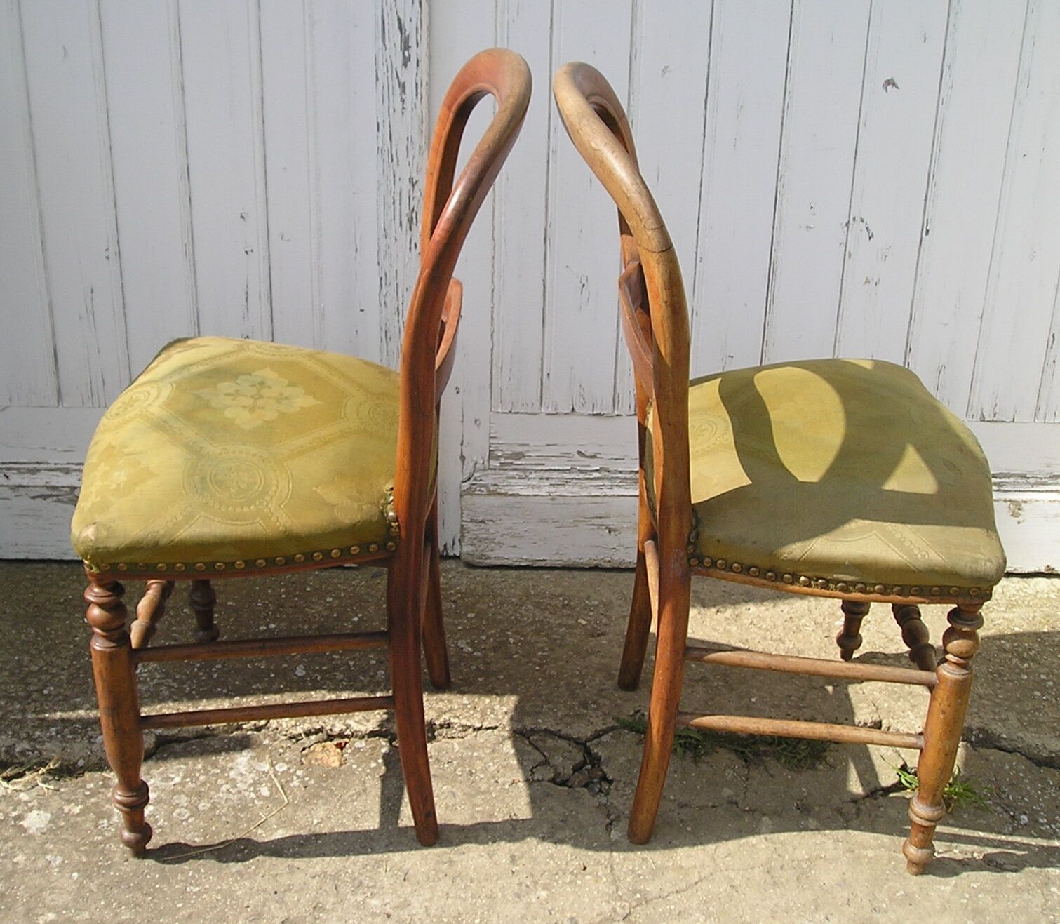 Pair of Louis Philippe chairs in cherry wood