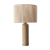 Lampe Grès et corde coton