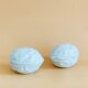Pair of Limoges porcelain nut boxes