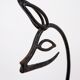 Black lacquered metal Bambi Magazine Rack holder 1960s