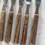 Vintage Japanese stainless steel wood forks