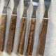 Fourchettes vintage bois inox japon