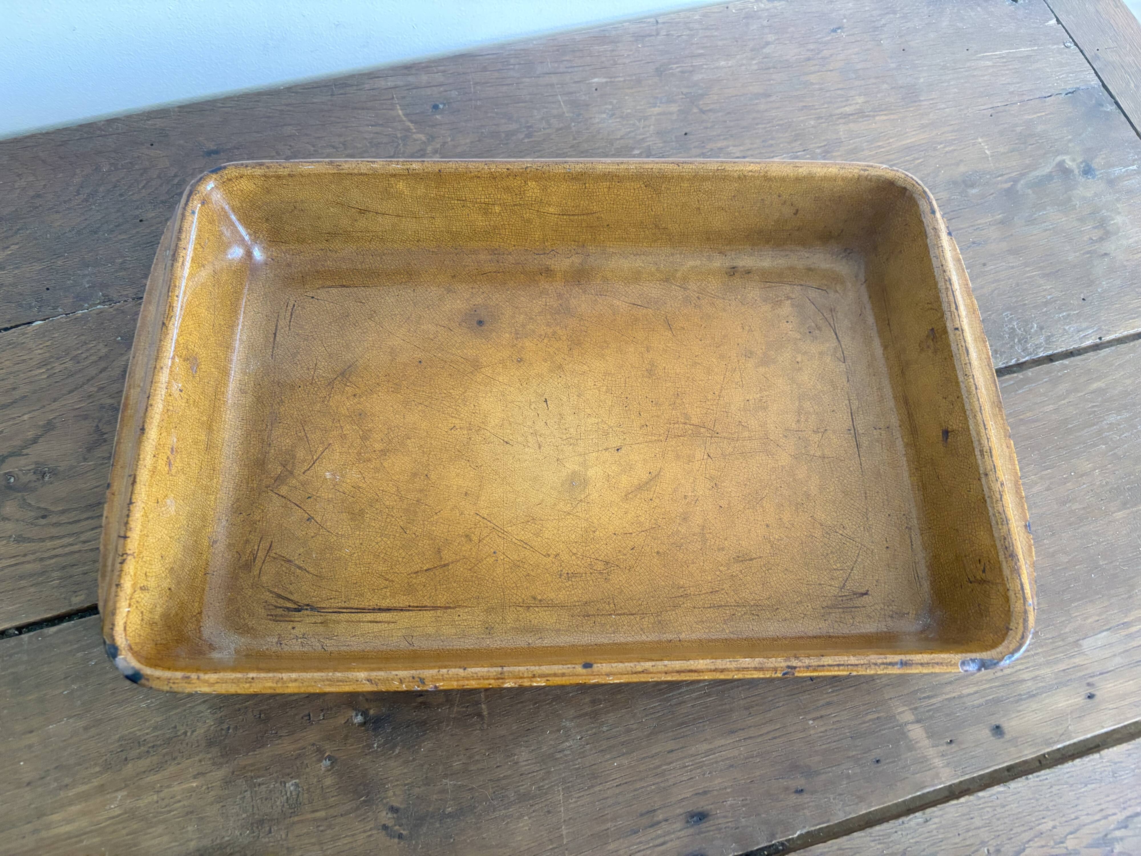 Plat rectangulaire Émile Henry vintage