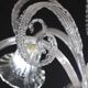 Amazing Art Decò Murano Glass Chandelier 5 Light, 1950