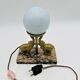 Art Deco ball and elephant lamp on marble base - 653001