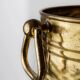 Vintage brass jardinière or wine bucket from the 1970s, large container with double handles.