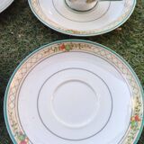 4 Villeroy and Boch Golden Birds tea cups