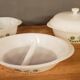 Lot de 3 plats vintage en pyrex fleurs vertes