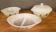 Set of 3 vintage green flower pyrex dishes