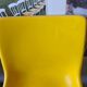 Waiting bench, vintage yellow sofa