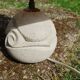Vintage antique lamp with a stone base.
