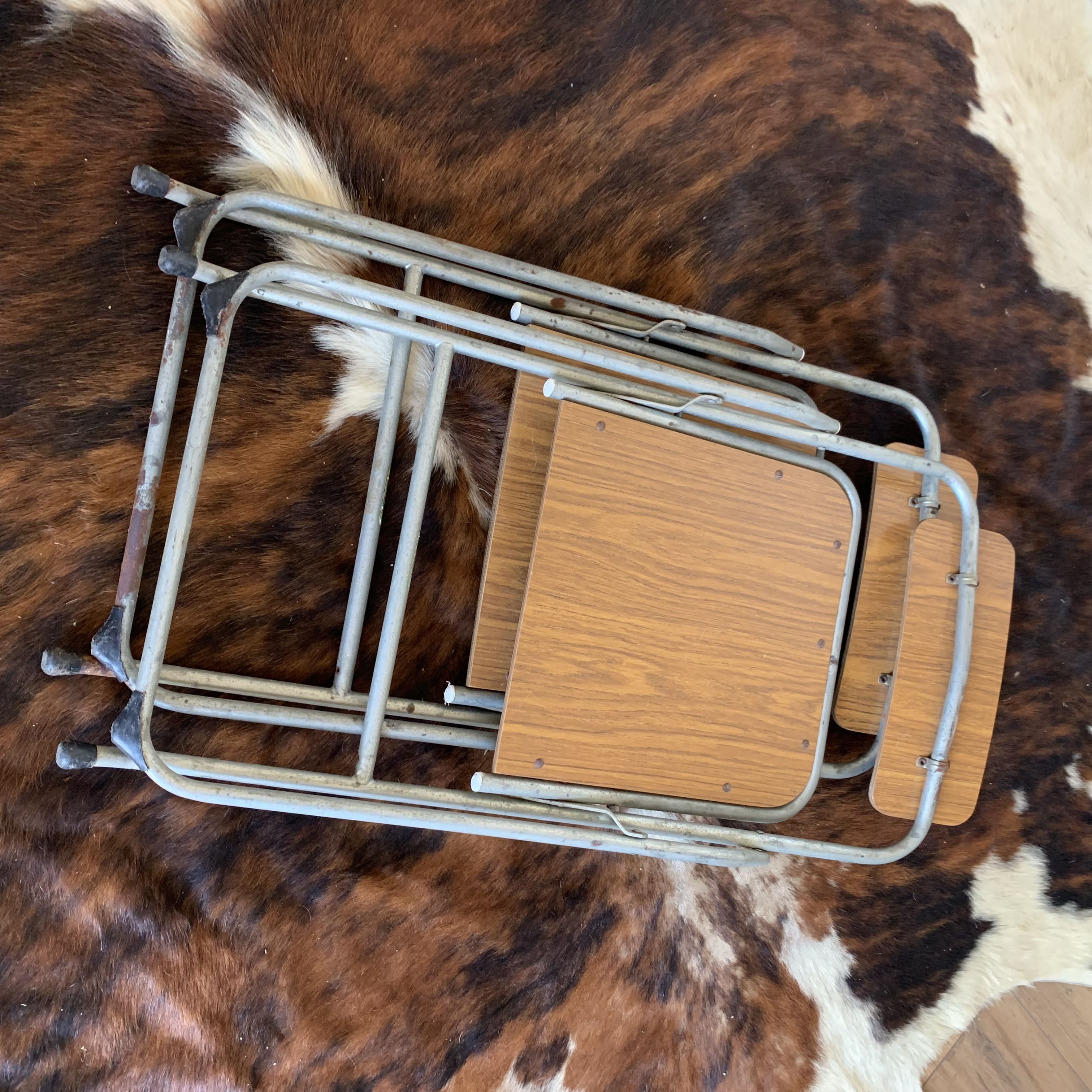 Pair of LALLEMAND folding chairs