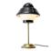 Mid-century Italian Brass & Glass Table Lamp, 1960s