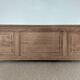 Large antique wedding chest in raw oak from the 19th century (shallow depth)