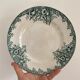 Set of 8 vintage flat plates in iron earth, model Narcisses de Saint Amand (LOT1)
