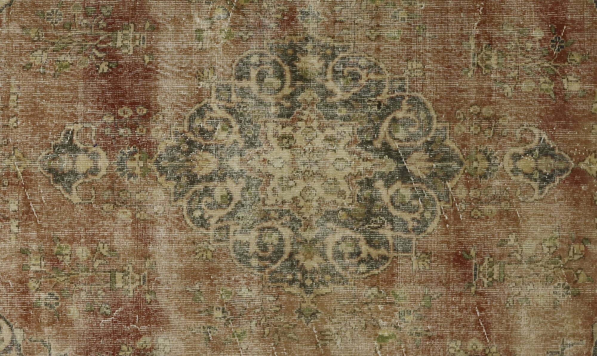 Turkish Anatolian Handmade Vintage Rug 296 cm x 187 cm