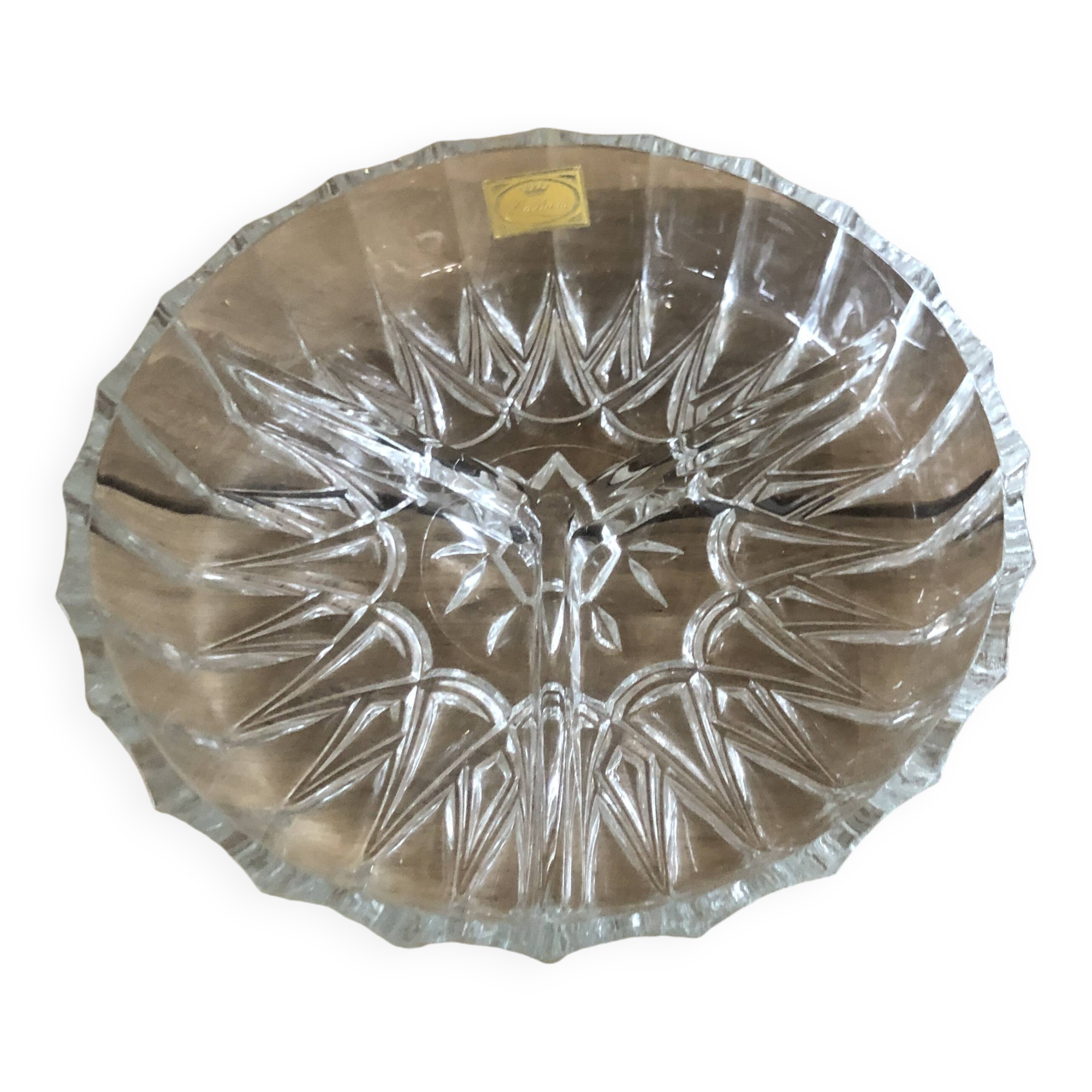 Luxhem 3-compartment crystal dish