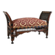 19th-Century Bench in Exotic Wood, 1890s