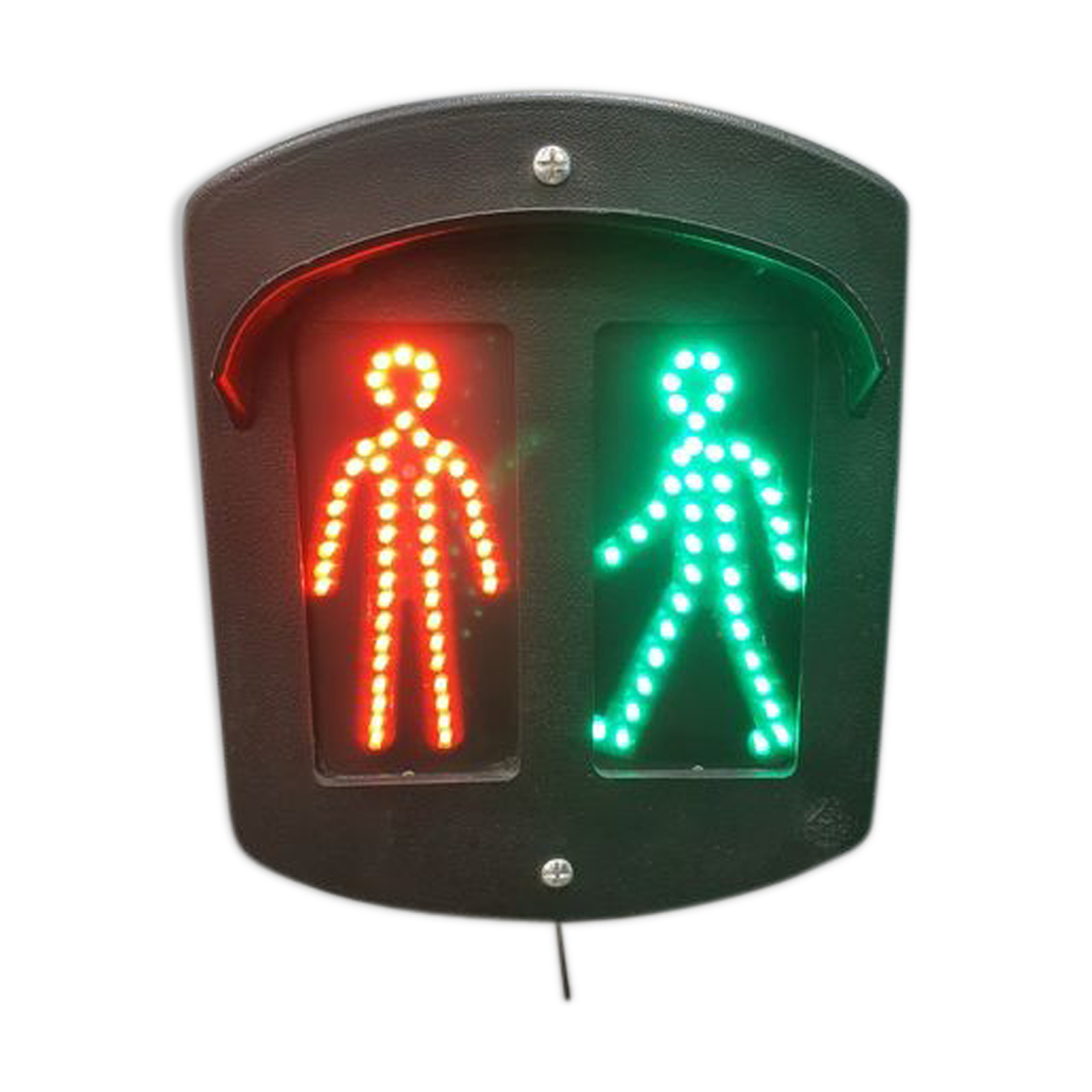 Industrial metal wall lamp pedestrian crossing