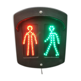 Industrial metal wall lamp pedestrian crossing