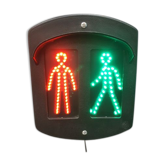 Industrial metal wall lamp pedestrian crossing