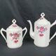 Art Deco, Porcelain jug and sugar bowl with flower decoration circa 1930