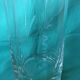 Glass vase polylobe serious pattern foliage