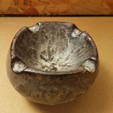 Old gray ceramic ashtray 70s vintage