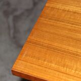 Vintage rectangular teak table with 2 extension spieces, 1960s