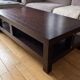 Roche Bobois coffee table in solid wood, wenge – contemporary design