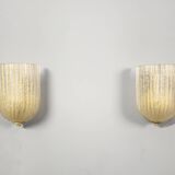 Pair of Sconces by Barovier & Toso, Murano, Italy, 1970s