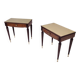 Pair of Beech and Ebonized Walnut Nightstands Attr. to Paolo Buffa, Italy
