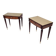 Pair of Beech and Ebonized Walnut Nightstands Attr. to Paolo Buffa, Italy