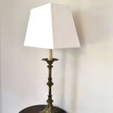 High-footed brass lamp