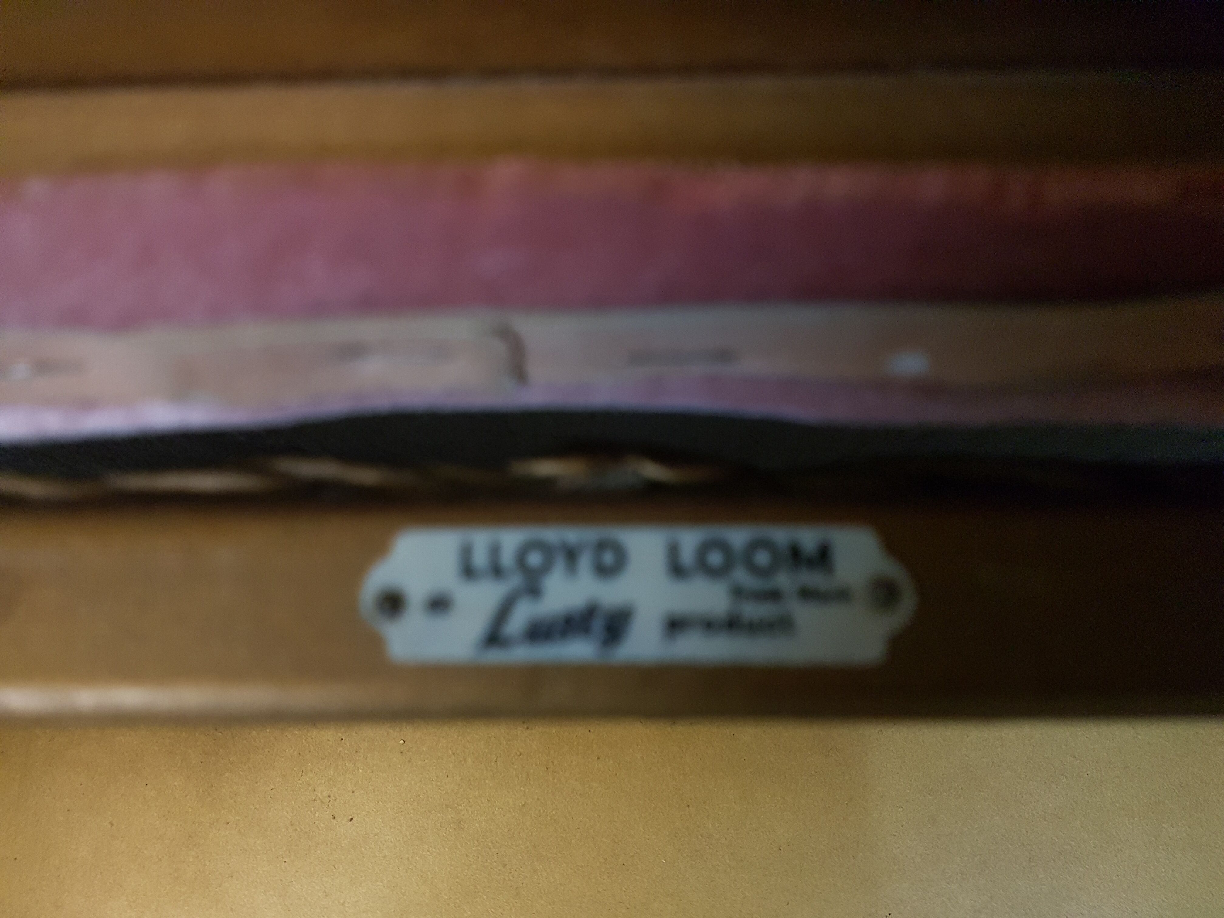 Lloyd loom chest bench