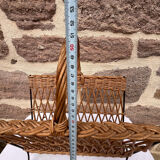 Rattan magazine rack