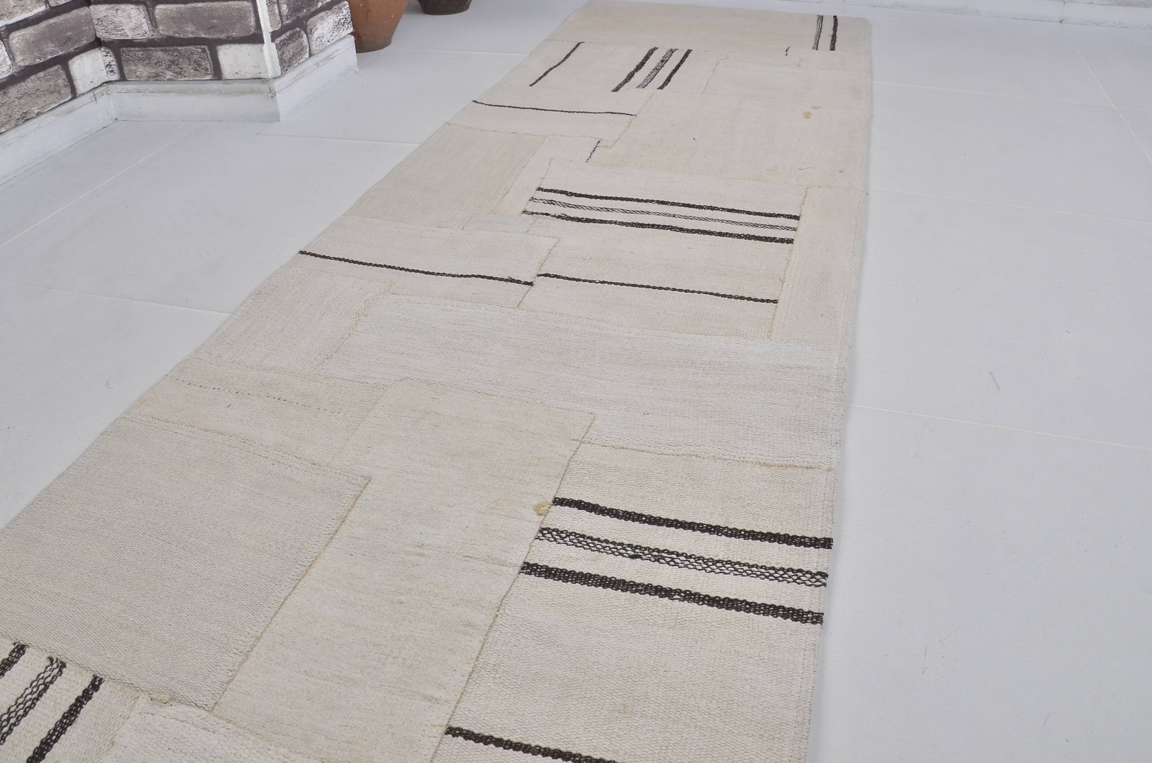 Vintage Anatolian Hemp Kilim Runner sku 3837